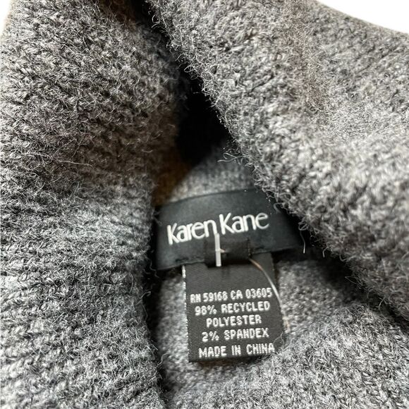 NWT KAREN KANE Turtleneck Sweater Gray Size XS - Picture 5 of 7